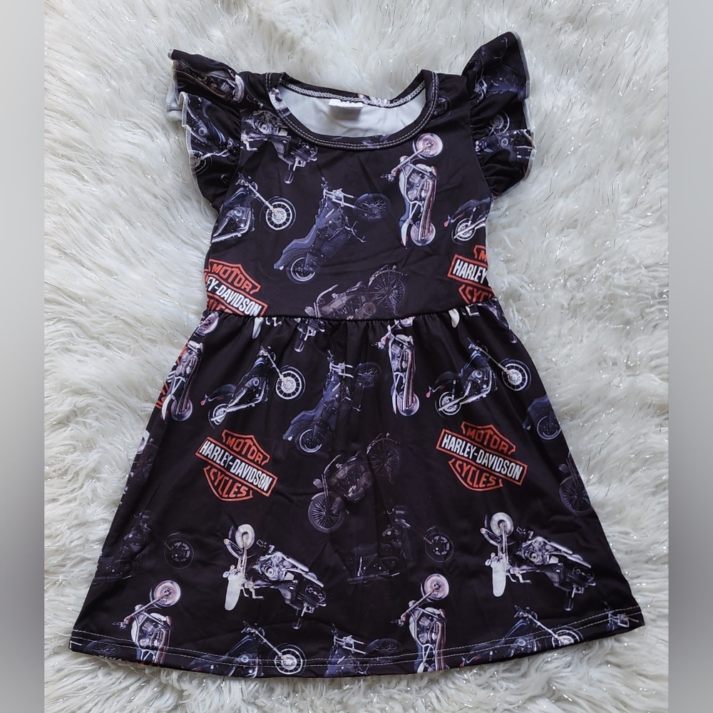 Harley-Davidson Kids Dress - Black and White